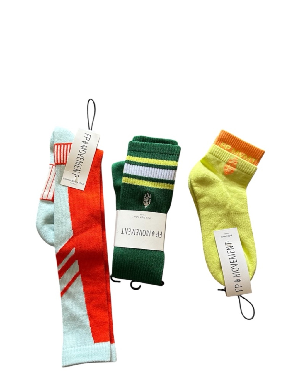 3 pairs NEW Free People socks ankle, tube, compression